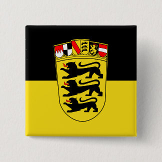 Baden-Württemberg(State, Greater Arms), Germany Button