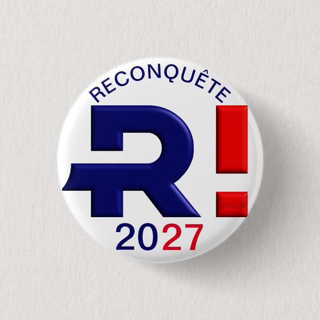 Badge 32 mm, Reconquête 2027 Button (Front)