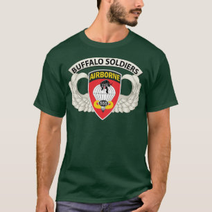 Badge 555th Parachute Infantry Bn SSI w Buffalo So T-Shirt