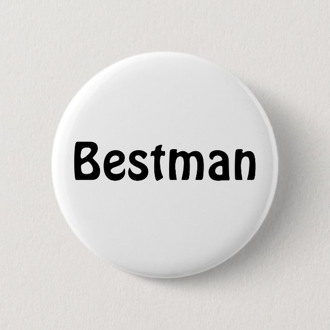 Badge - Bestman Pinback Button (Front)
