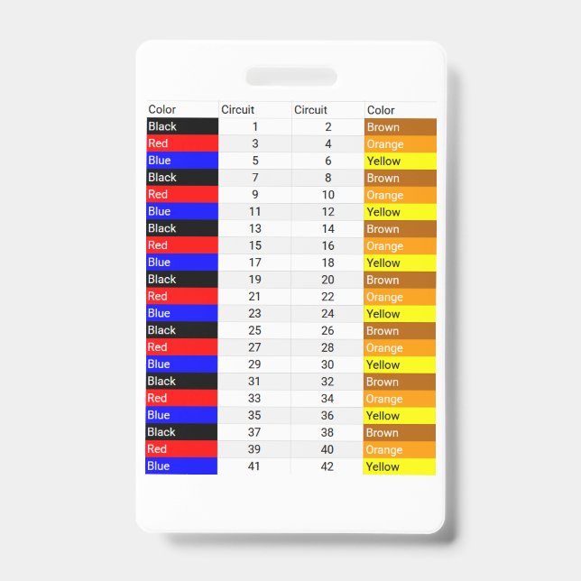 Badge Credit Card Sized Phase Color (Front)