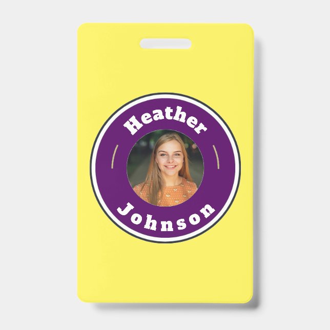 Badge - Custom Personalized (add name & photo) (Front)
