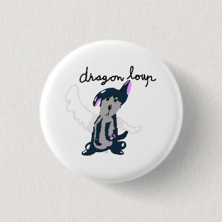Badge Dragon Loup Button