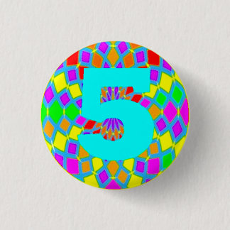 Badge: For 5th Birthday Button