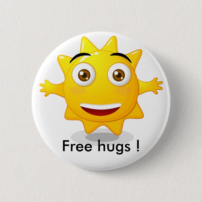 Badge Free hugs ! Pinback Button (Front)