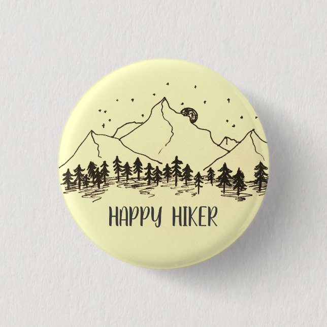 Badge - Happy hiker Button (Front)