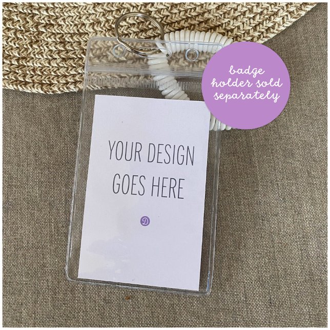 Badge Holder Insert Card Euro Size DIY PRINTING (Creator Uploaded)