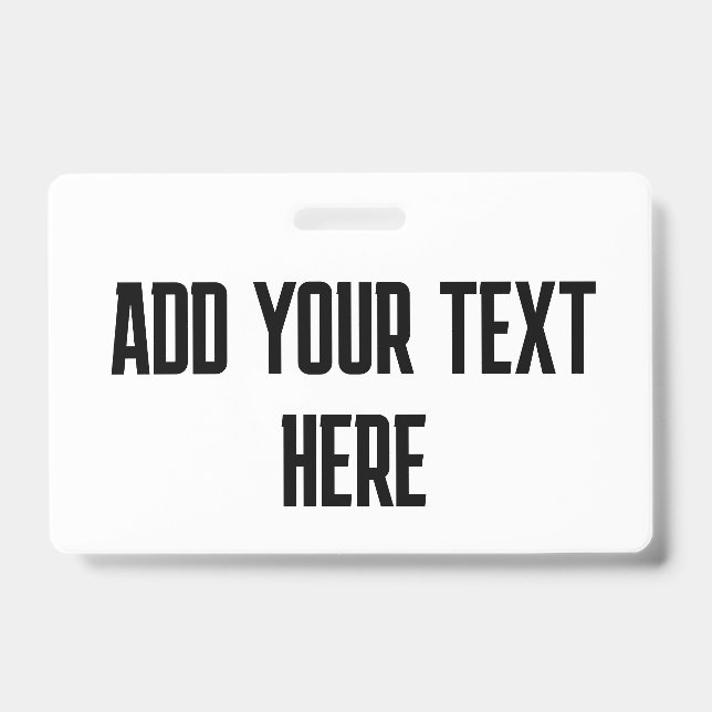 BADGE HORIZONTAL ADD YOUR TEXT CUSTOM (Front)