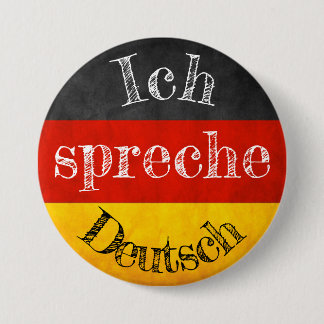 Badge ich flag Deutsch spreche Button