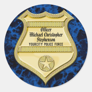 UNITED STATES NAVY POLICE BADGE DIE CUT LAMINATED VINYL STICKER 100MM HIGH 