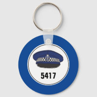 Badge Number. Policeman or Constable. Key Ring