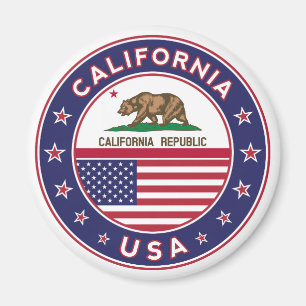 Badge of California Magnet