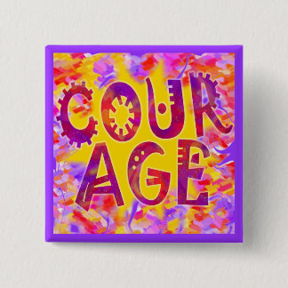 Badge Of Courage Pinback Button