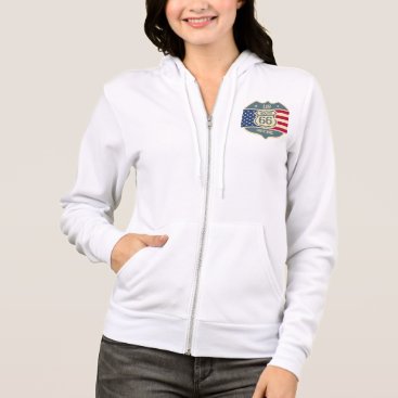 "Badge of Freedom: USA Print Women's Sweatshirt" Hoodie