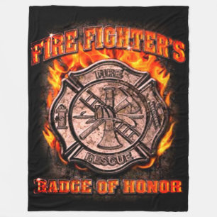 Badge Of Honor Fleece Blanket