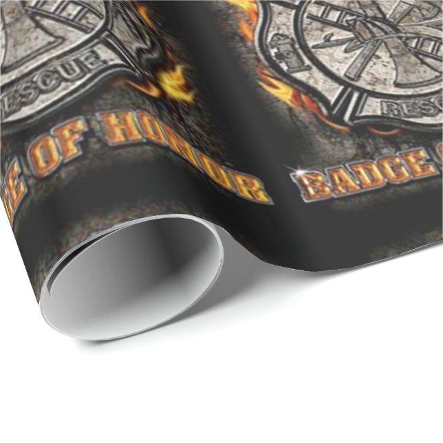 Badge Of Honor Wrapping Paper (Roll Corner)