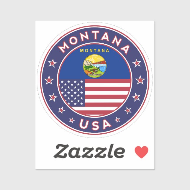Badge of Montana Sticker (Sheet)