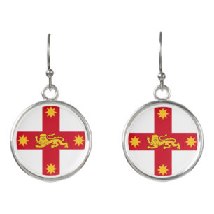Badge of New South Wales, Australia Earrings