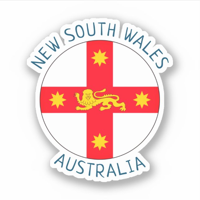 Badge of New South Wales, Australia Sticker (Front)