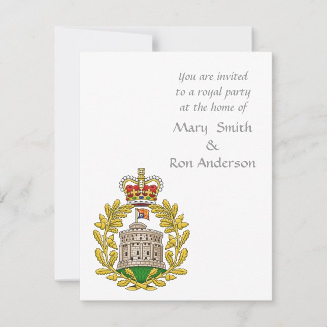 Badge of the House of Windsor Invitation (Front)