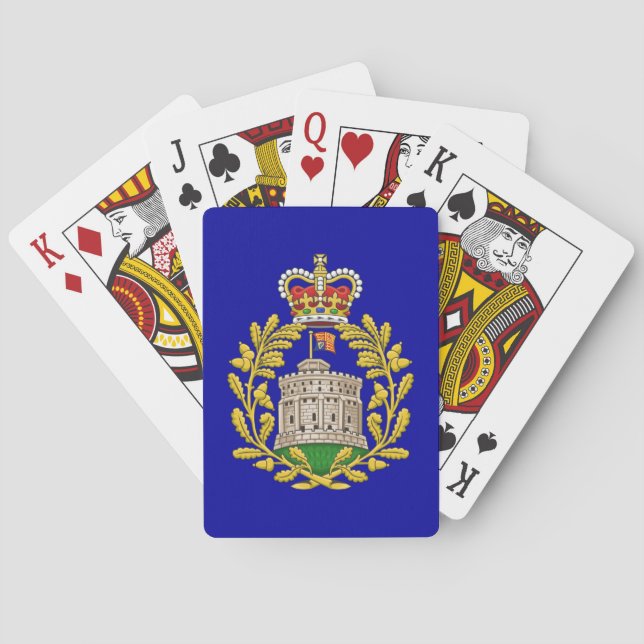 Badge of the House of Windsor Poker Cards (Back)