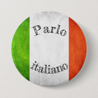 Badge of the Italian flag Button