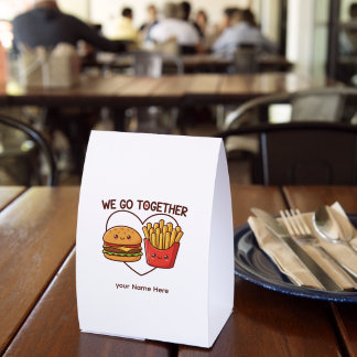 Badge Paper Table Tent