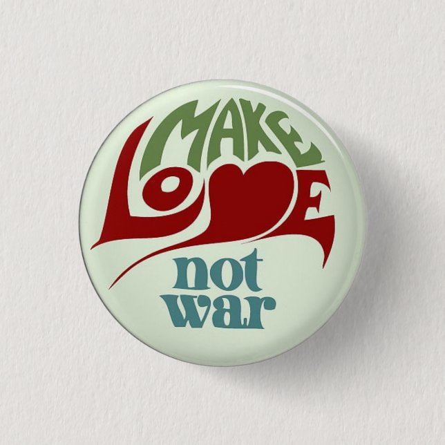 Badge  peace vietnam war military army 60's war button (Front)