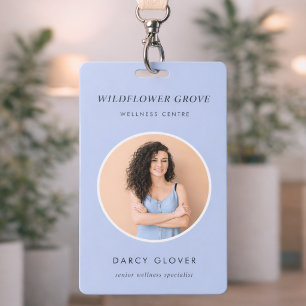 Badge Photo ID Wellness Staff Name Tag Card