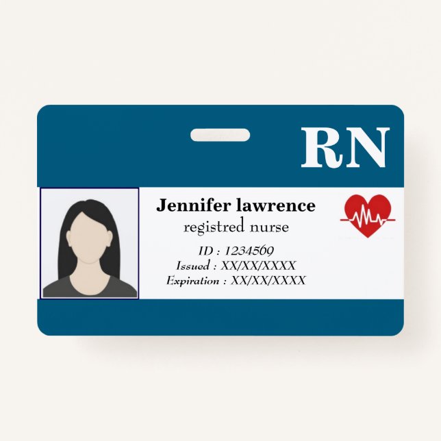 Badge | Promotional Medical Employee Photo Code (Front)