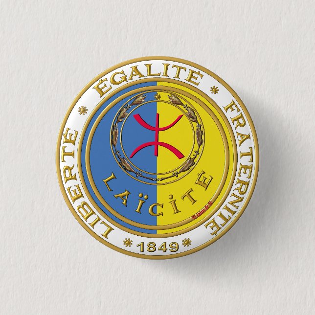 Badge rond, LAÏCITÉ Button (Front)