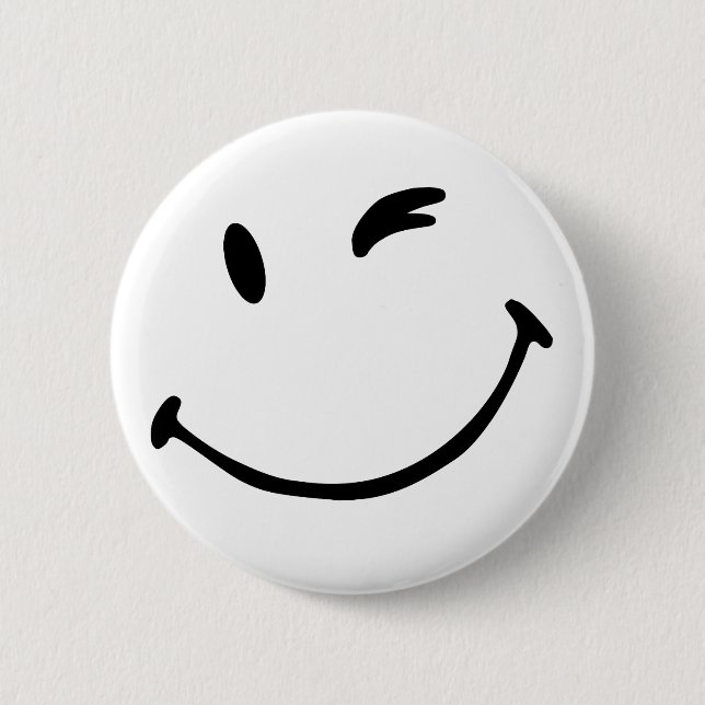 Badge - Smile Pinback Button (Front)