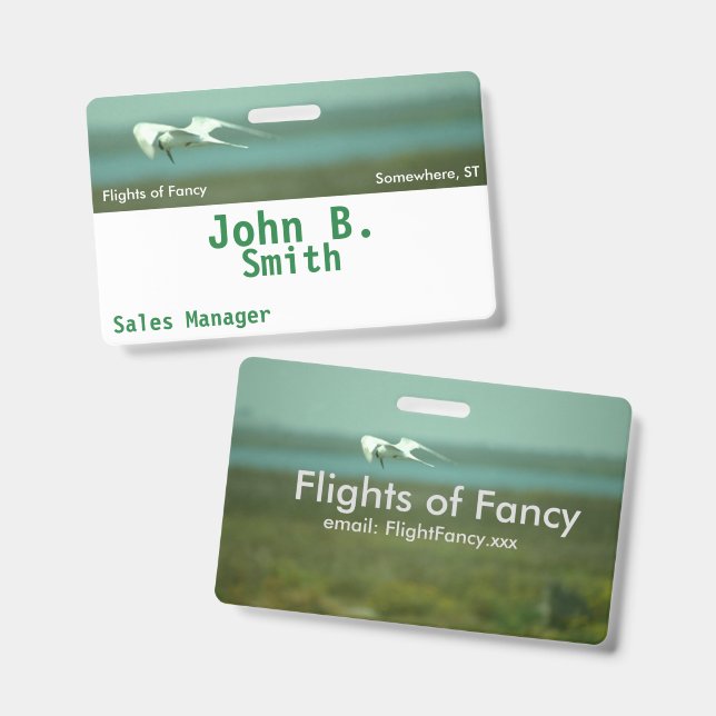 Badge - Tern in Flight (Front & Back)