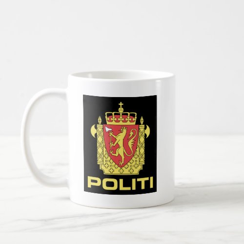 Badge the Norwegian Police Service Norway Coffee Mug