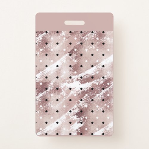 Badge The pink and white grunge pattern
