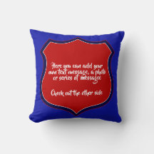 Badge Throw Pillow