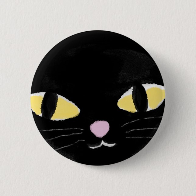 Badge with cat's eyes. button (Front)