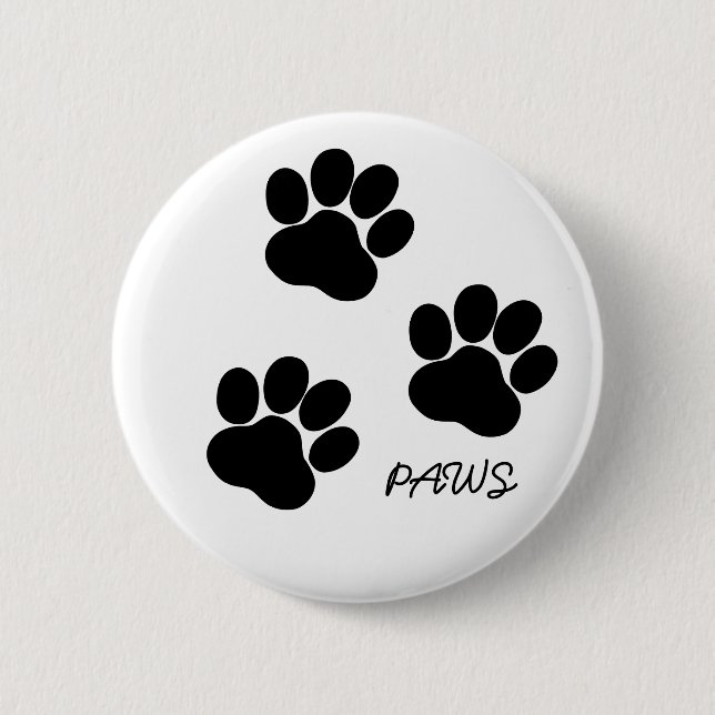 badge with paws button (Front)