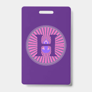 Badge - Yoga Zen - Personalized - Add Initial