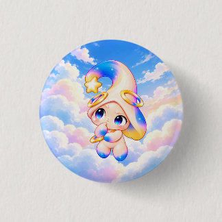 Badge Zessi Songeur — Petit Nuage Magique Pastel Button