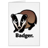 Badger. (Front)