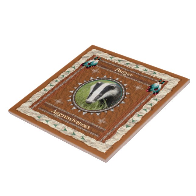 Badger Aggressiveness Energy Ceramic Tile (Side)