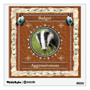 Badger Aggressiveness Energy Wall Decal