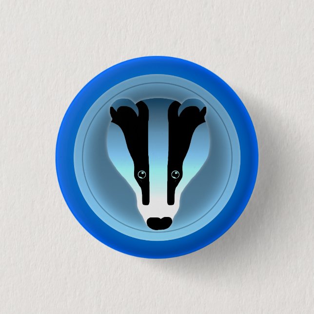 Badger Badge Pinback Button (Front)