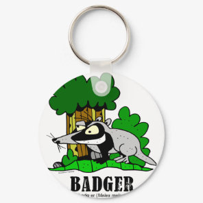 Badger by Lorenzo Keychain