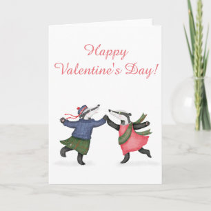 Badger ceilidh Valentine's card