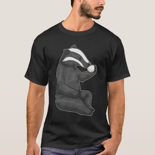 Badger Coffee Cup T_Shirt