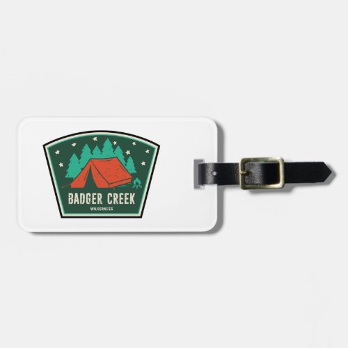 Badger Creek Wilderness Oregon Camping Luggage Tag