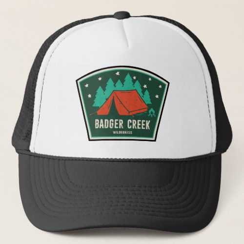 Badger Creek Wilderness Oregon Camping Trucker Hat