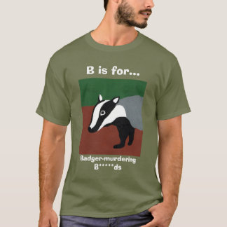 badger cull T shirt
